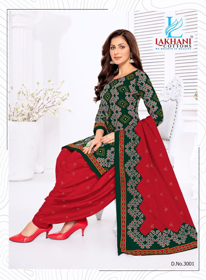 Lakhani Bandhani 3 Regular Wear Wholesale Dress Material Collection